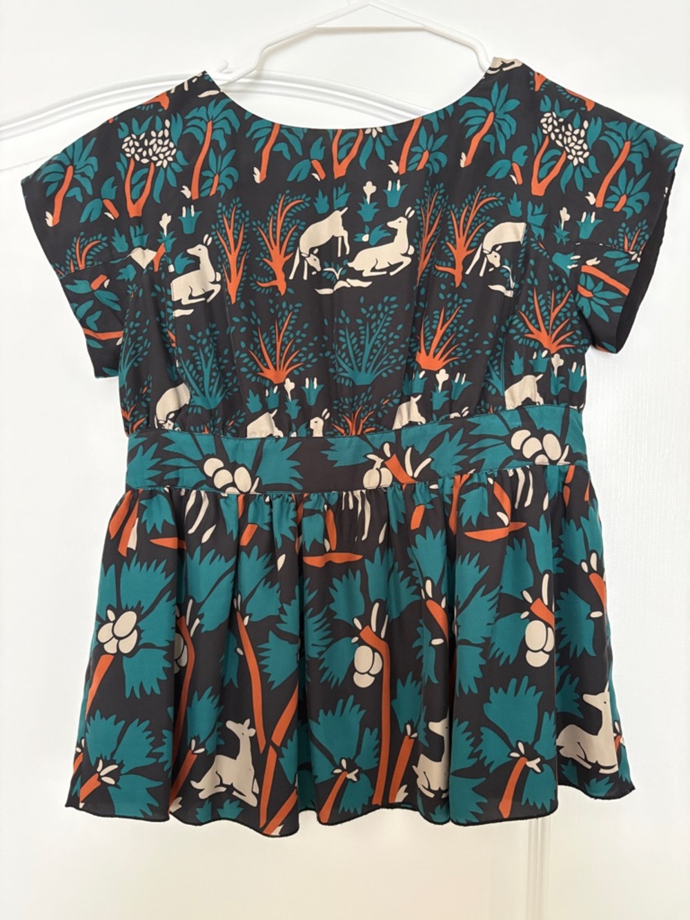 Anthropologie x Anna Sui Peplum Top